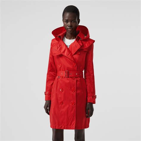 burberry trench donna con cappuccio|burberry shell trench coat.